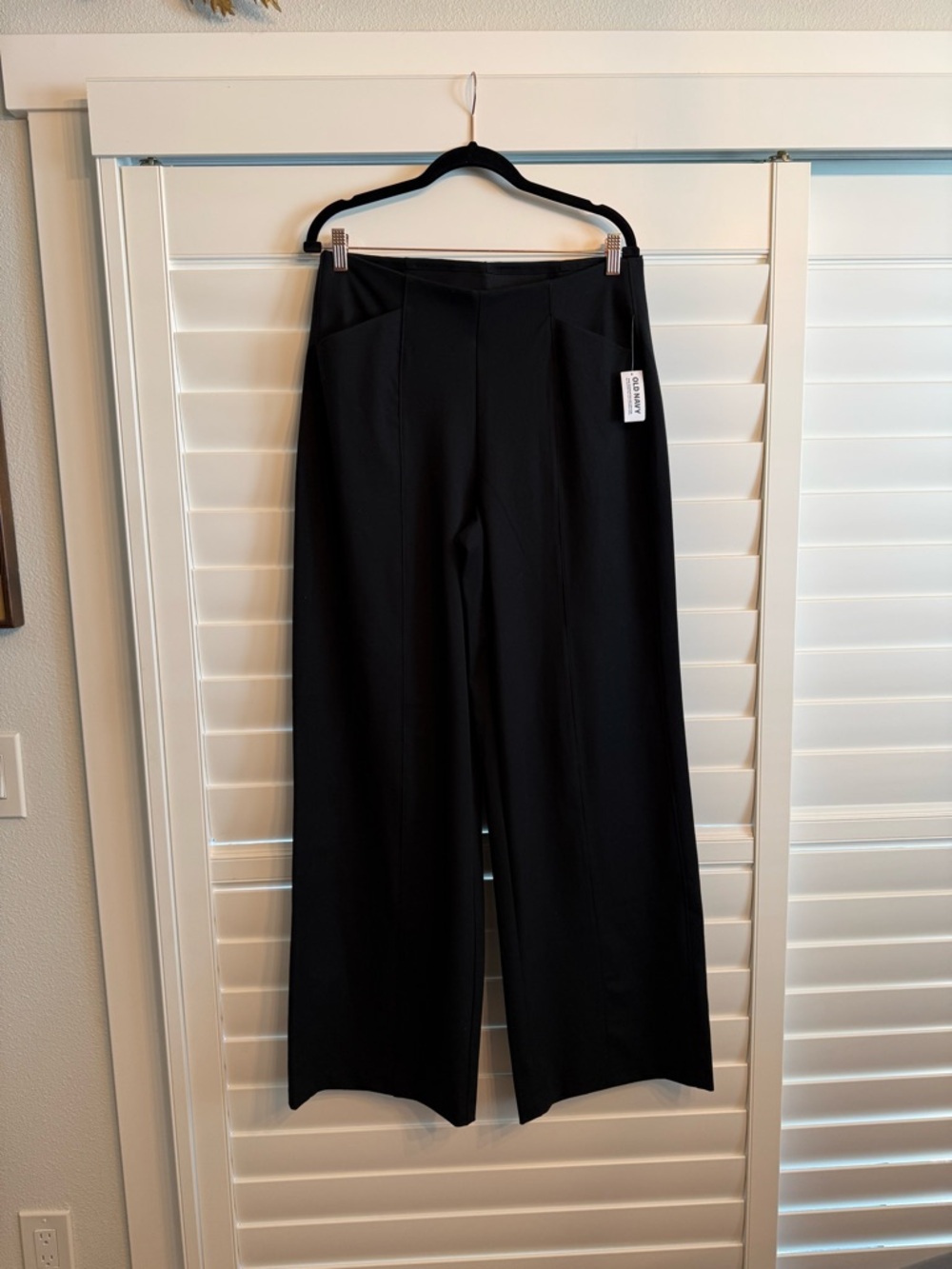 Old Navy Black Wide-Leg Dress Pants
